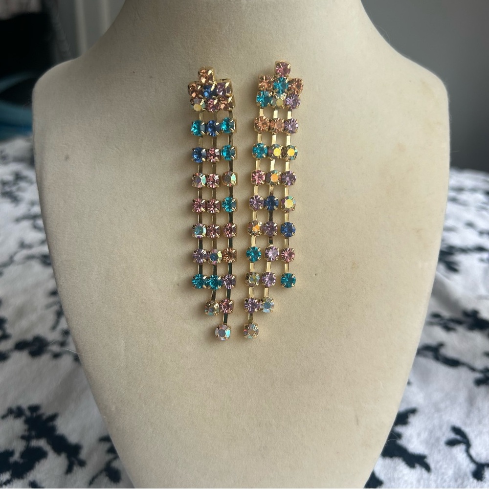 Park Lane Gold and Multicolor Statement Earrings
